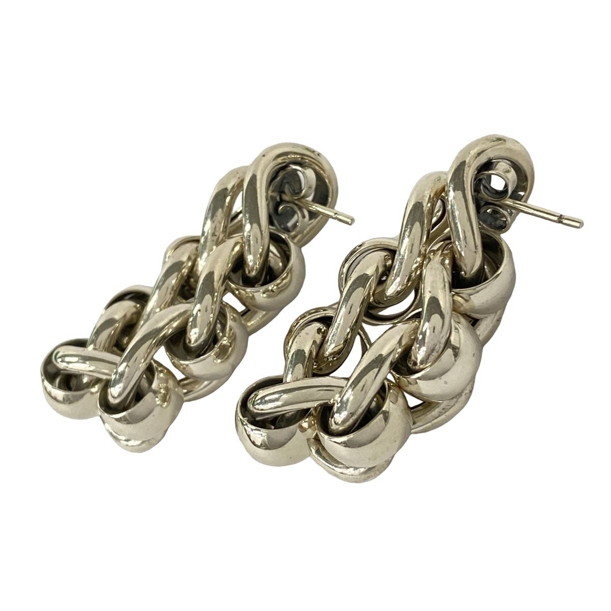 Bottega Veneta Earrings Silver Chain — view 2