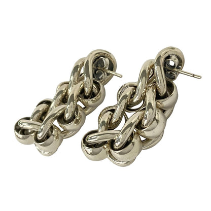 Bottega Veneta Earrings Silver Chain — view 2
