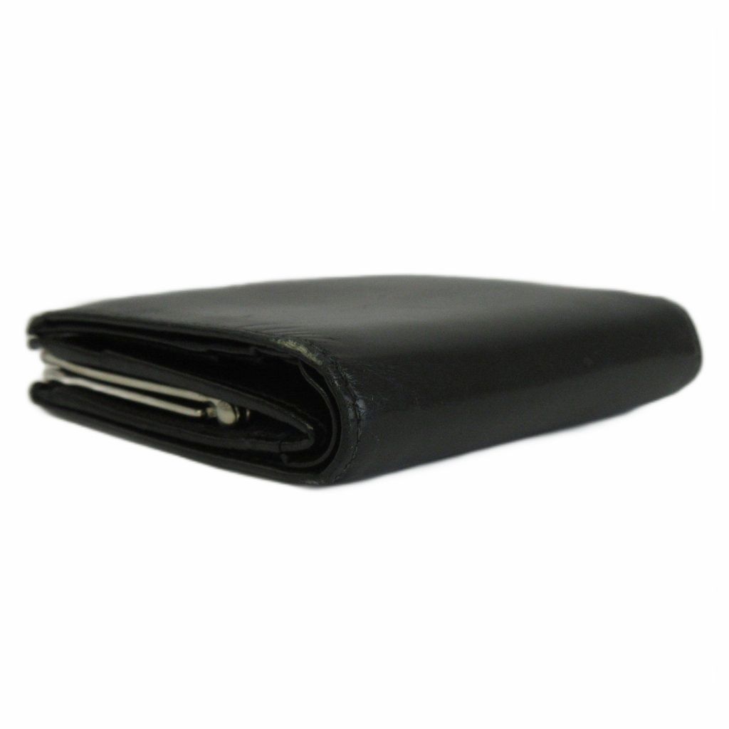 Prada Compact Wallet Bifold Clasp Leather Logo — view 6