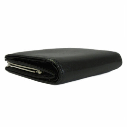 Prada Compact Wallet Bifold Clasp Leather Logo — view 6