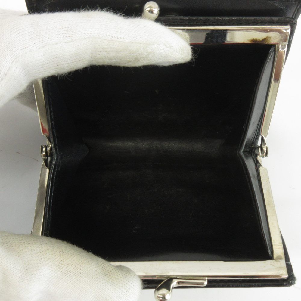 Prada Compact Wallet Bifold Clasp Leather Logo — view 8