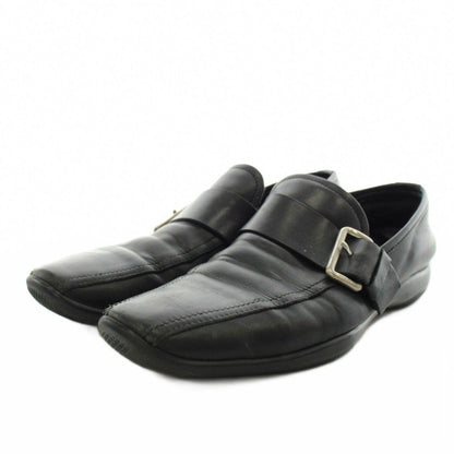 Prada Sport Business Shoes Monk Strap Leather 8 Black