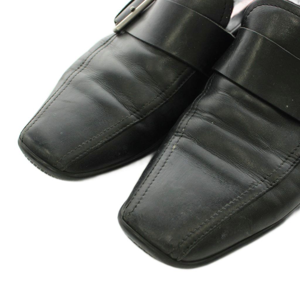 Prada Sport Business Shoes Monk Strap Leather 8 Black — view 6