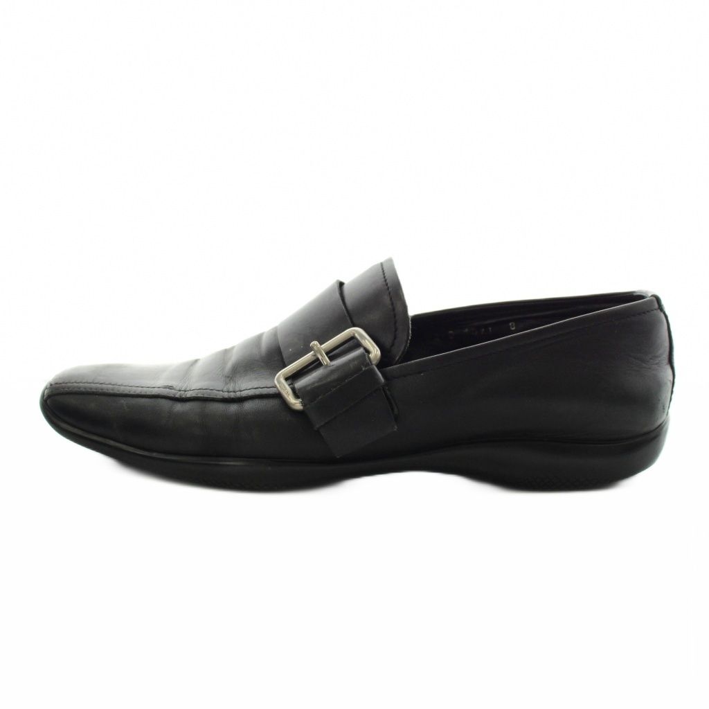 Prada Sport Business Shoes Monk Strap Leather 8 Black — view 2