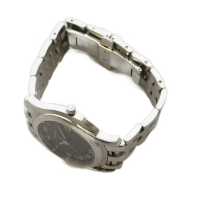 Gucci Watch Analog 3 Hand Quartz Round Face Silver Color Black — view 3