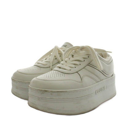 Celine Sneakers Shoes Thick Sole Logo 36 White