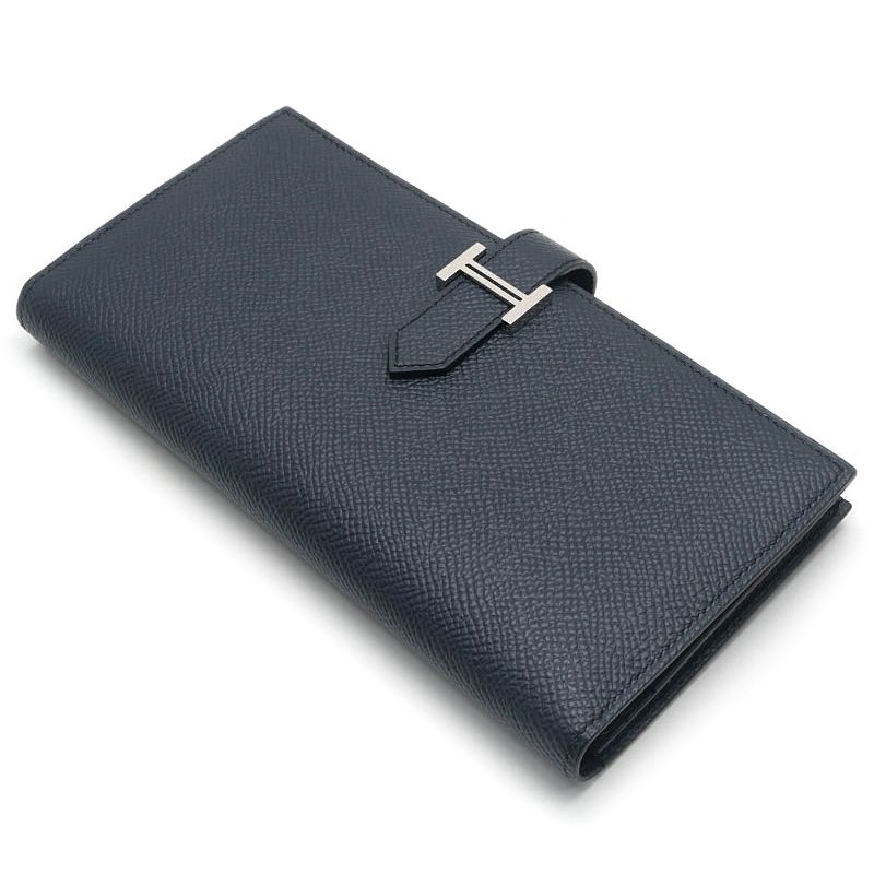 Hermes Bearn Souffle Wallet Dark Navy — view 2