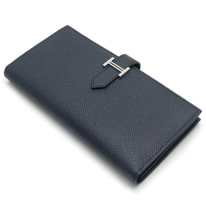 Hermes Bearn Souffle Wallet Dark Navy — view 2