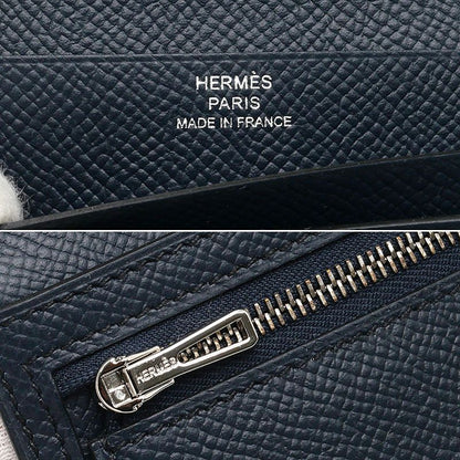 Hermes Bearn Souffle Wallet Dark Navy — view 8