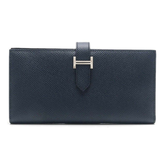 Hermes Bearn Souffle Wallet Dark Navy