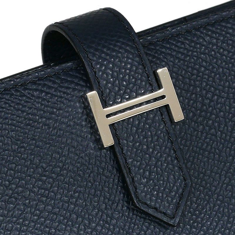 Hermes Bearn Souffle Wallet Dark Navy — view 5