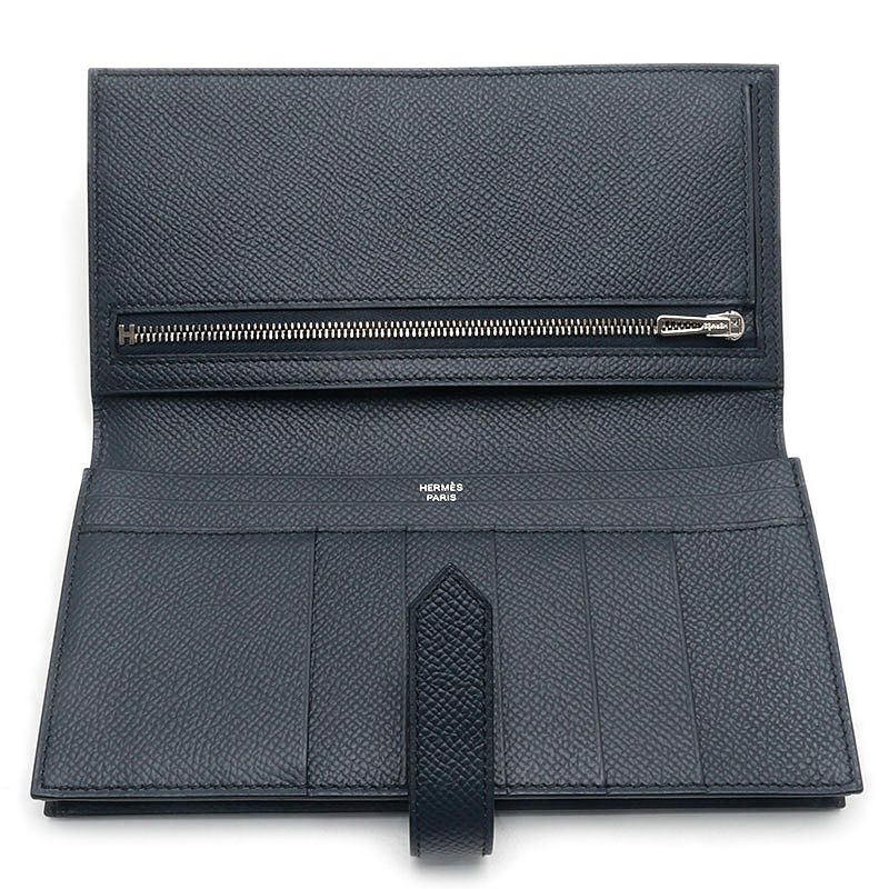 Hermes Bearn Souffle Wallet Dark Navy — view 7