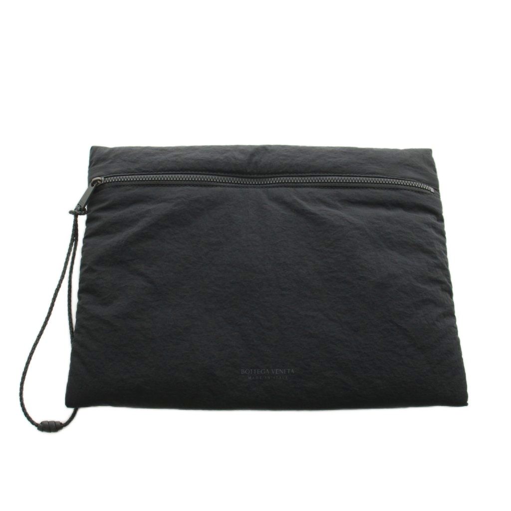 Bottega Veneta Second Pouch Nylon Black