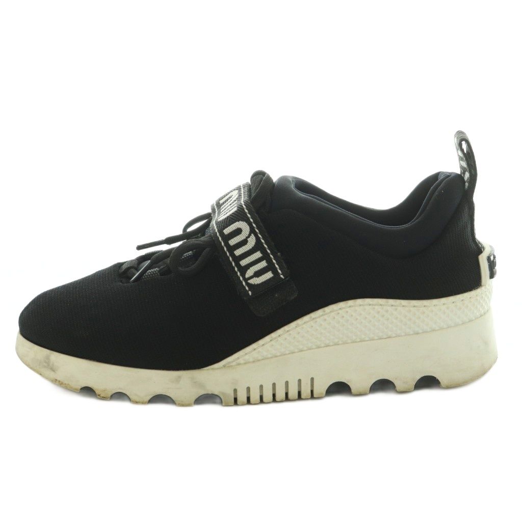 Miu Miu Miu Maglia Maria Sneakers Shoes 37.5 Black 613