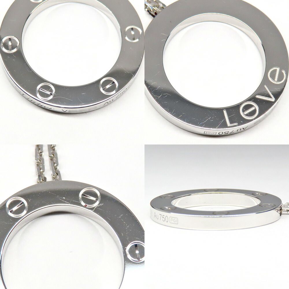 Cartier Love Pendant Necklace 750 White Gold — view 7