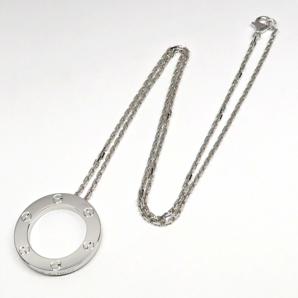 Cartier Love Pendant Necklace 750 White Gold — view 6