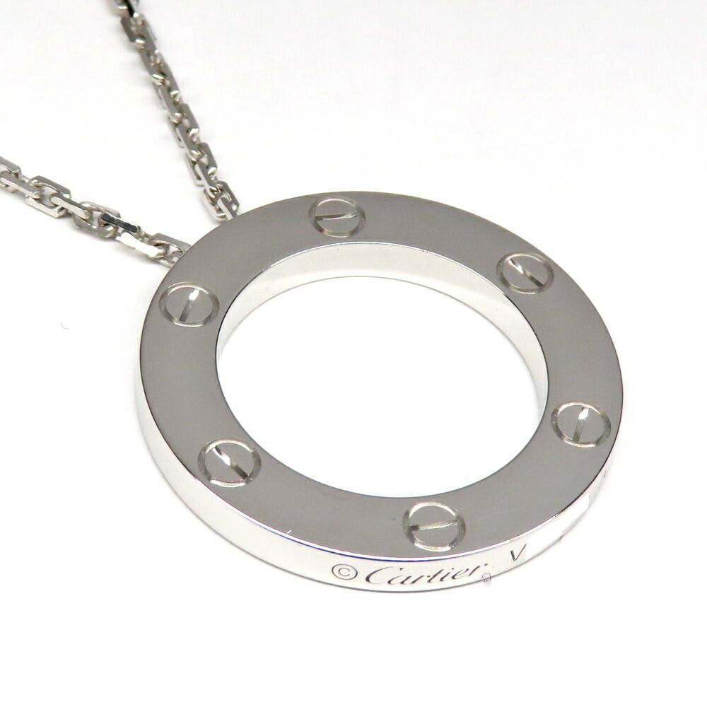 Cartier Love Pendant Necklace 750 White Gold — view 2