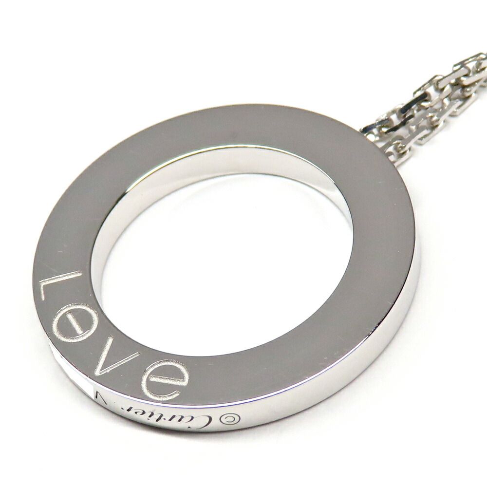 Cartier Love Pendant Necklace 750 White Gold — view 4
