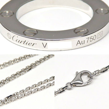 Cartier Love Pendant Necklace 750 White Gold — view 8