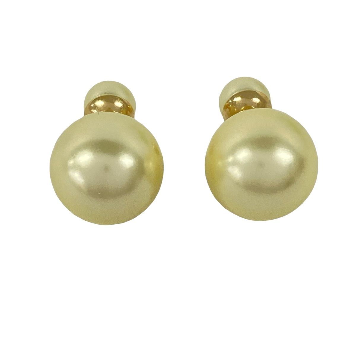 Dior Earrings Tribal Ivory Gold