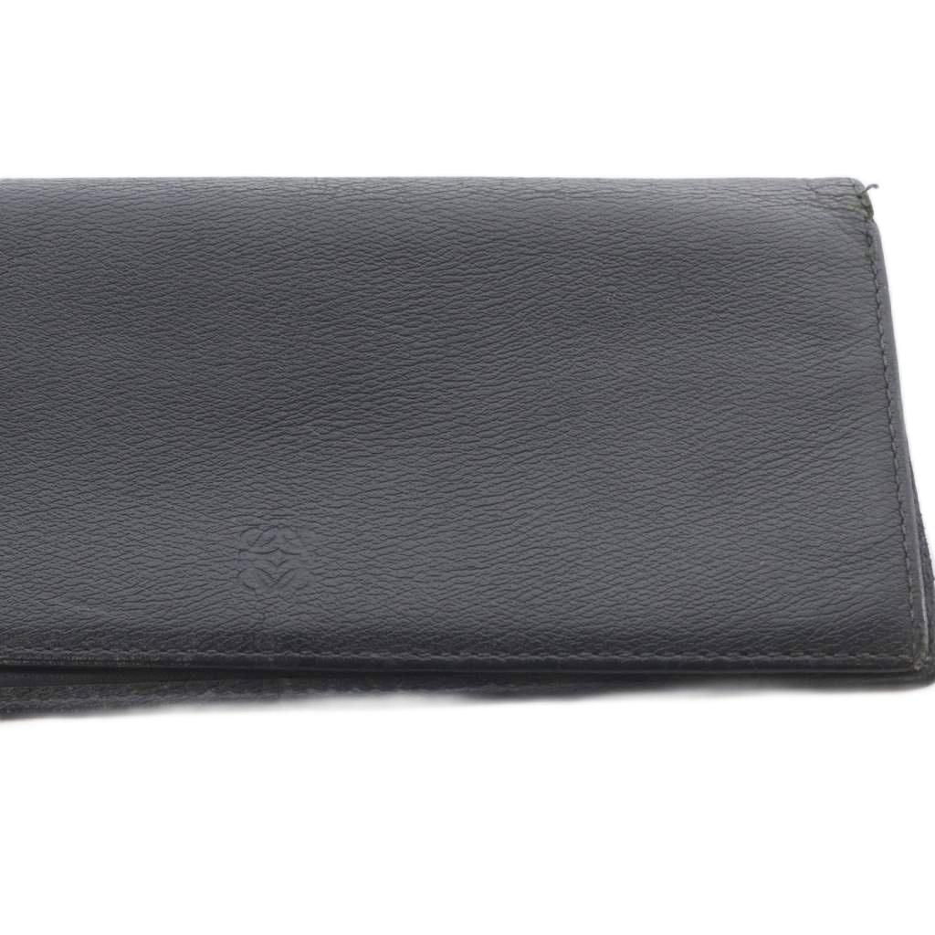 Loewe Bifold Wallet with Coin Purse Leather Logo Black — view 3