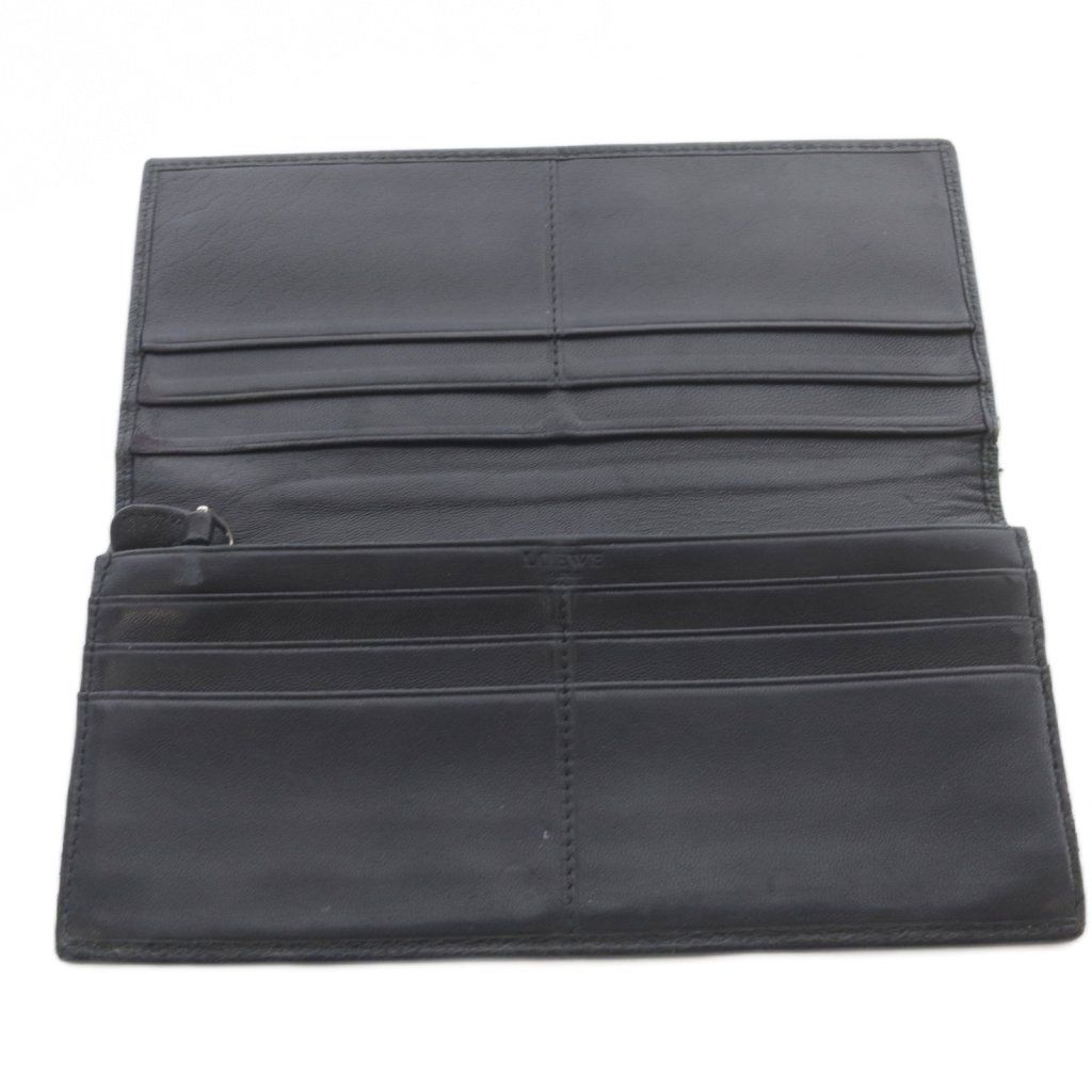 Loewe Bifold Wallet with Coin Purse Leather Logo Black — view 7