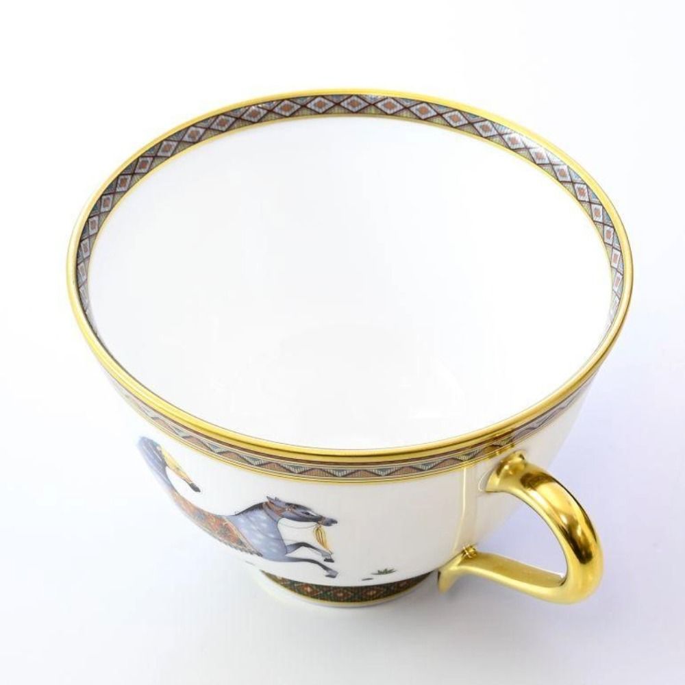 Hermes Cheval D'orient Tea Cup & Saucer Pair Luxury Western Tableware Tea C S — view 2