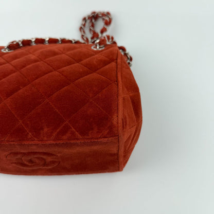 Chanel CC Logo Quilted Chang en Shoulder Bag Red 4 Vinte Ji Su Hboc — view 9