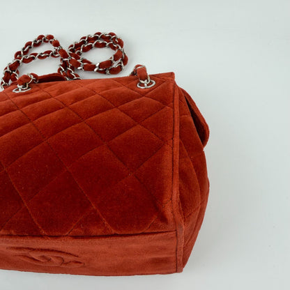 Chanel CC Logo Quilted Chang en Shoulder Bag Red 4 Vinte Ji Su Hboc — view 8