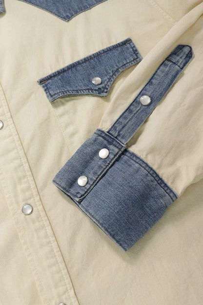 Celine Denim Switchable Oversize Western Long Sleeve Shirt XL — view 3