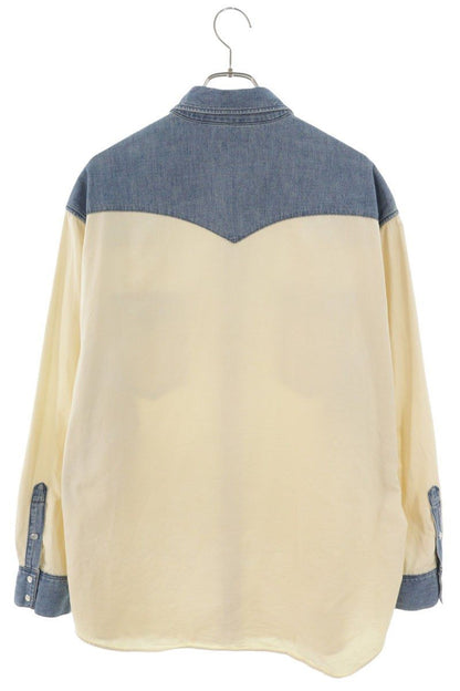 Celine Denim Switchable Oversize Western Long Sleeve Shirt XL — view 2