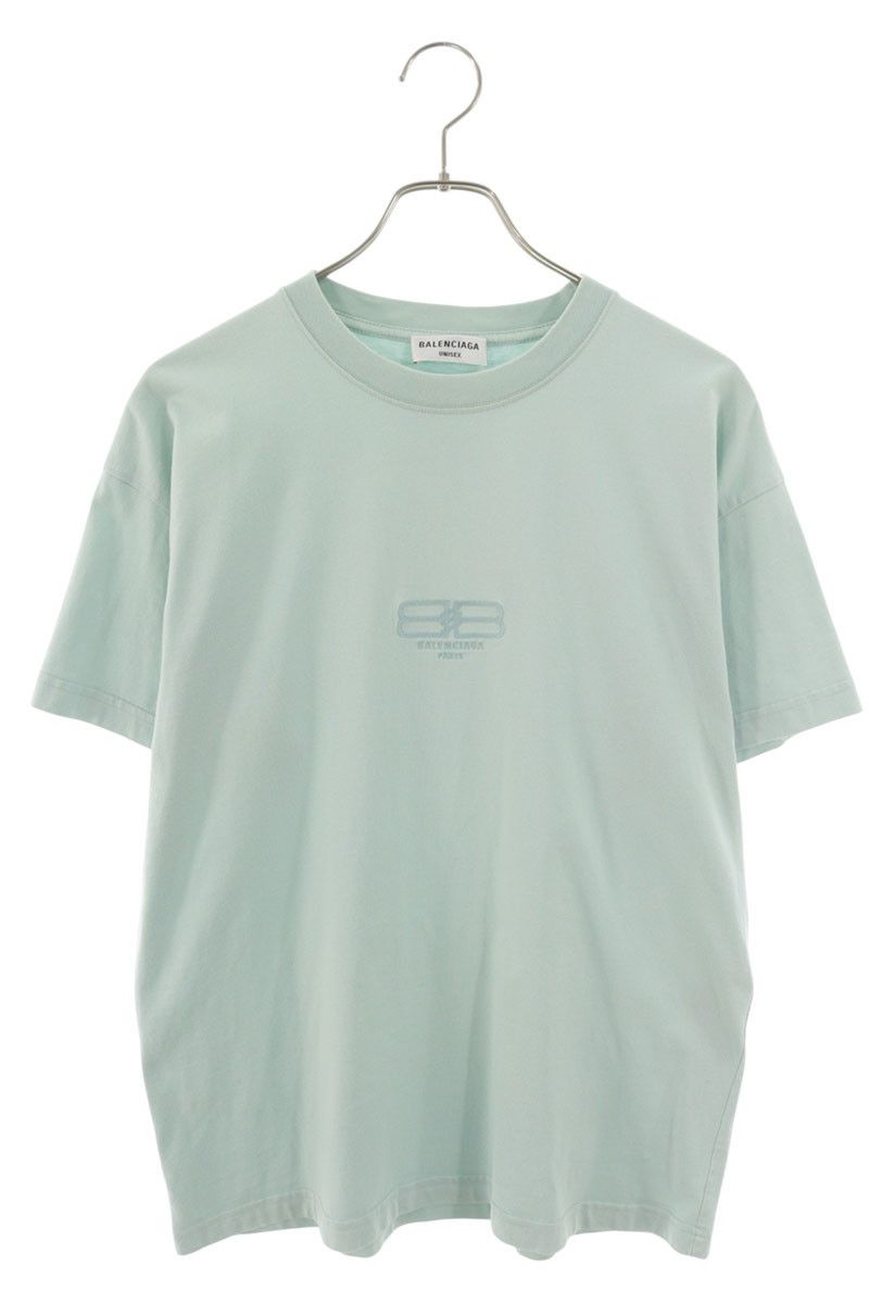 Balenciaga Logo Embroidered Crew Neck T-Shirt