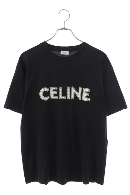 Celine Studded Logo Print T-Shirt
