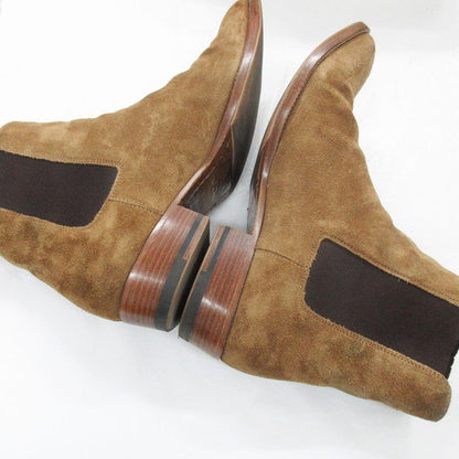 Saint Laurent Paris 41 Wyatt Suede Chelsea Boots Side Gore Leather Camel — view 8