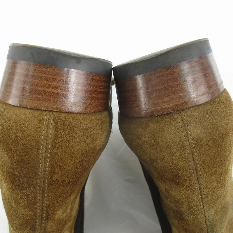 Saint Laurent Paris 41 Wyatt Suede Chelsea Boots Side Gore Leather Camel — view 6