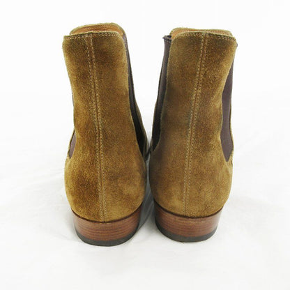 Saint Laurent Paris 41 Wyatt Suede Chelsea Boots Side Gore Leather Camel — view 4