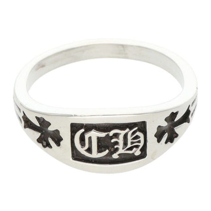 Chrome Hearts CH Crest Mini CH Cles Mini Silver Ring
