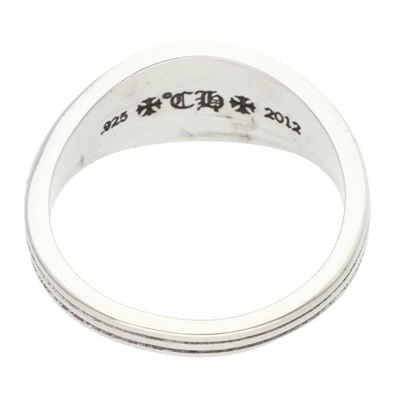 Chrome Hearts CH Crest Mini CH Cles Mini Silver Ring — view 2