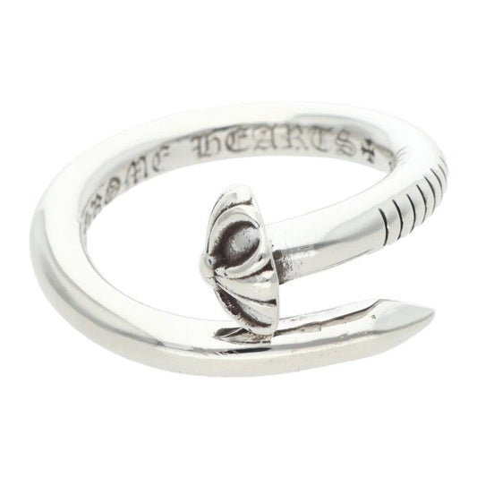 Chrome Hearts Nail Crsball Cross Ball Silver Ring