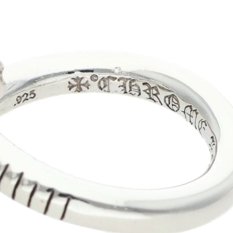 Chrome Hearts Nail Crsball Cross Ball Silver Ring — view 3