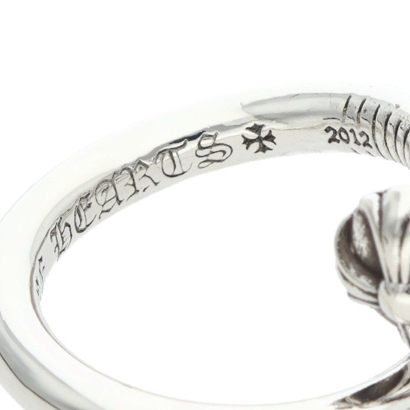 Chrome Hearts Nail Crsball Cross Ball Silver Ring — view 4