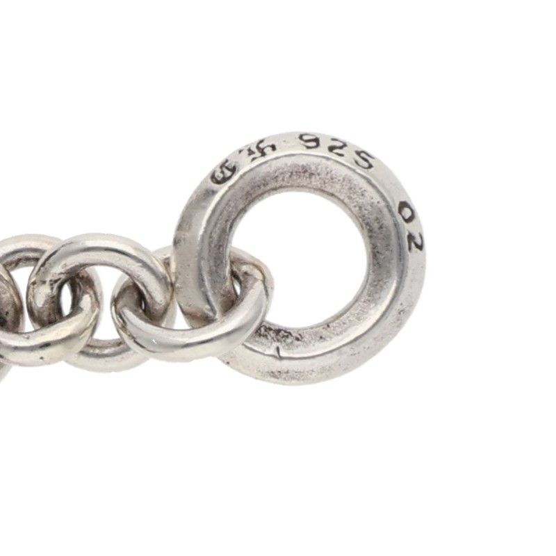 Chrome Hearts Roly Cross Charm Silver Necklace Top — view 3