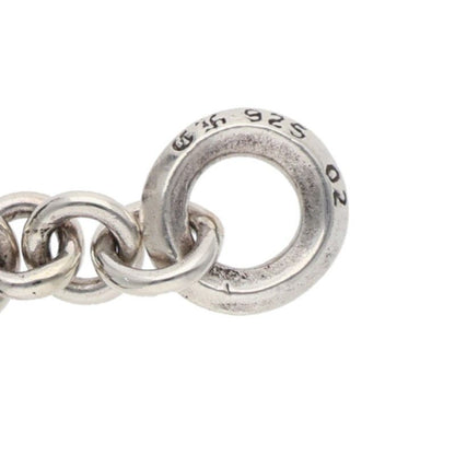 Chrome Hearts Roly Cross Charm Silver Necklace Top — view 3