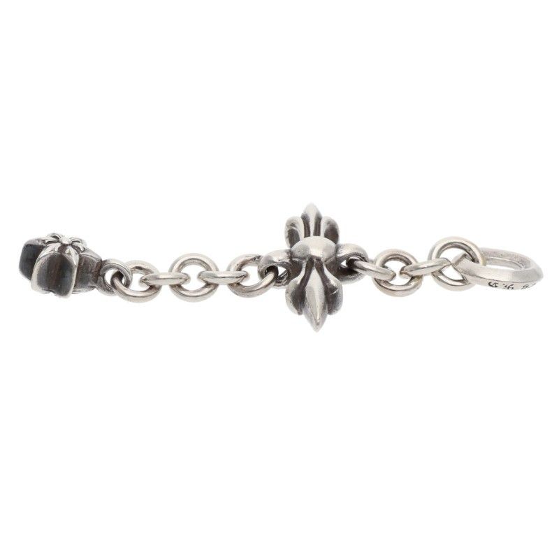 Chrome Hearts Roly Cross Charm Silver Necklace Top — view 5
