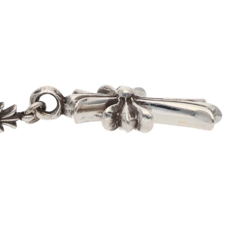 Chrome Hearts Chke Chn Tnye CH Crs Choke Chain Rosary Silver Necklace — view 4