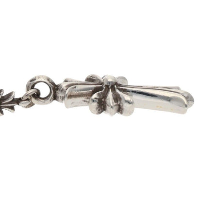 Chrome Hearts Chke Chn Tnye CH Crs Choke Chain Rosary Silver Necklace — view 4
