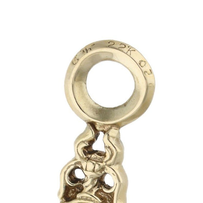 Chrome Hearts 22k Stack Dagger Charm Gold Necklace Top — view 4