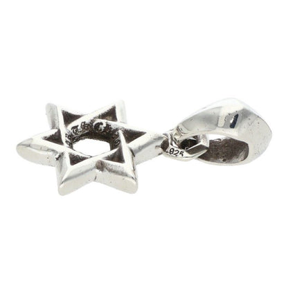 Chrome Hearts Star of David Charm of Silver Necklace Top — view 4