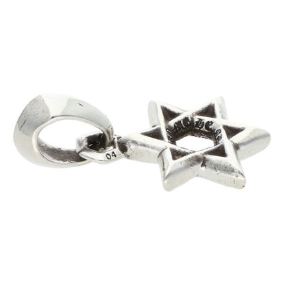 Chrome Hearts Star of David Charm of Silver Necklace Top — view 3
