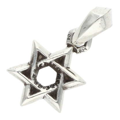Chrome Hearts Star of David Charm of Silver Necklace Top — view 2